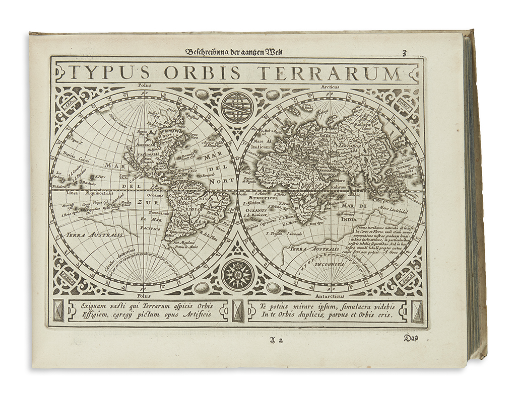 MERCATOR, GERARD and HONDIUS, JODOCUS. Atlas Minor, Das ist: Eine kurtze jedoch gründliche Beschreibung der gantzen Welt